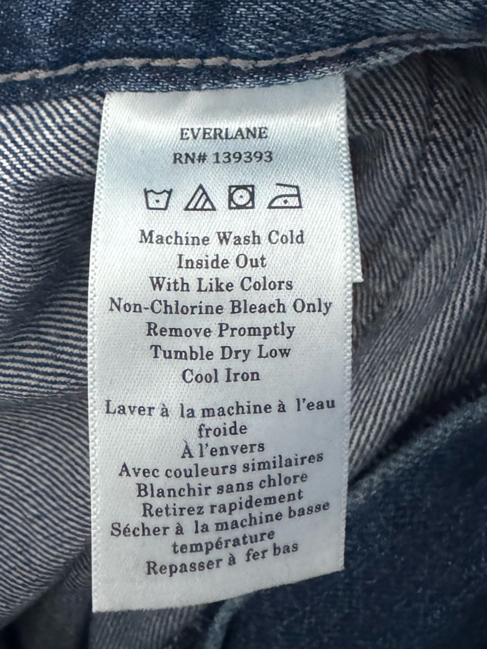 Everlane The Carpenter Jeans 29 Blue Denim Organic Cotton Slouchy Baggy 90s Y2K - Picture 13 of 14